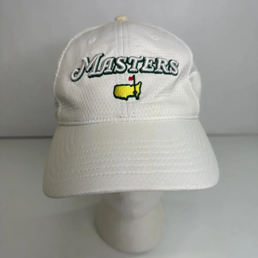 Masters Hat Cap Strap Back White One Size Lightweight Ahead USA 2021 UPF 30 READ